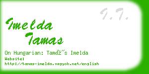 imelda tamas business card